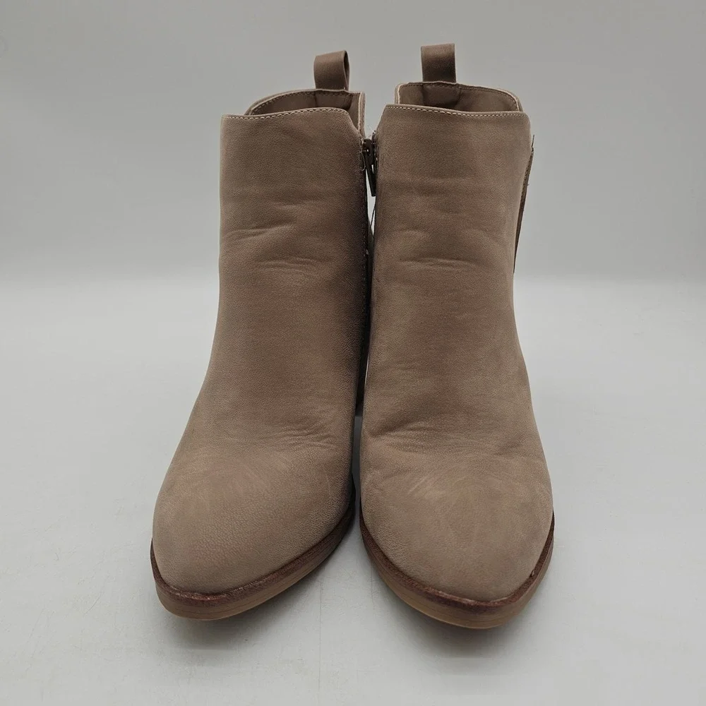 New Mia Erik Stone Check it Off heel booties size 6.5